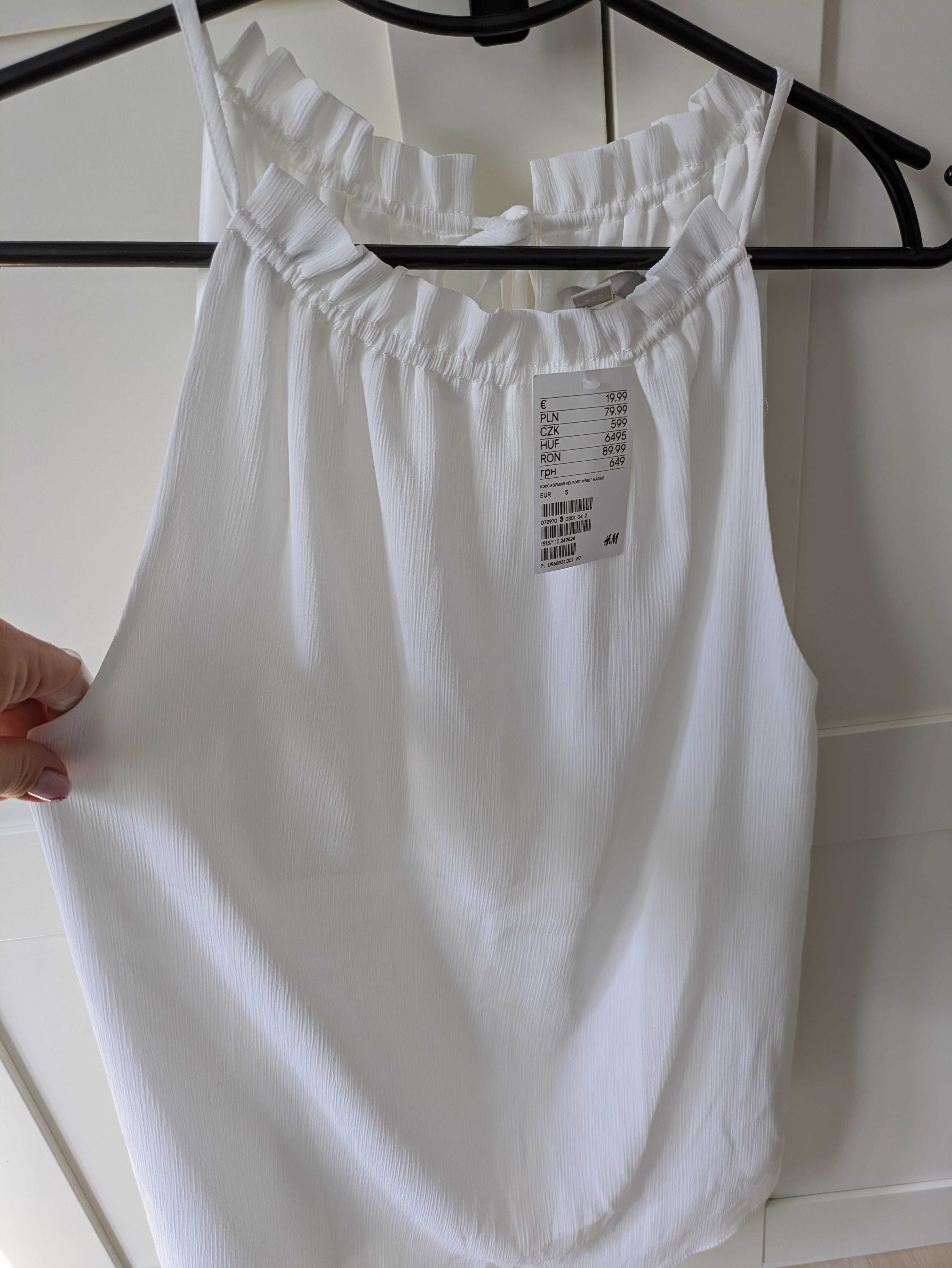 Elegancka bluzka na lato, H&M, r. S