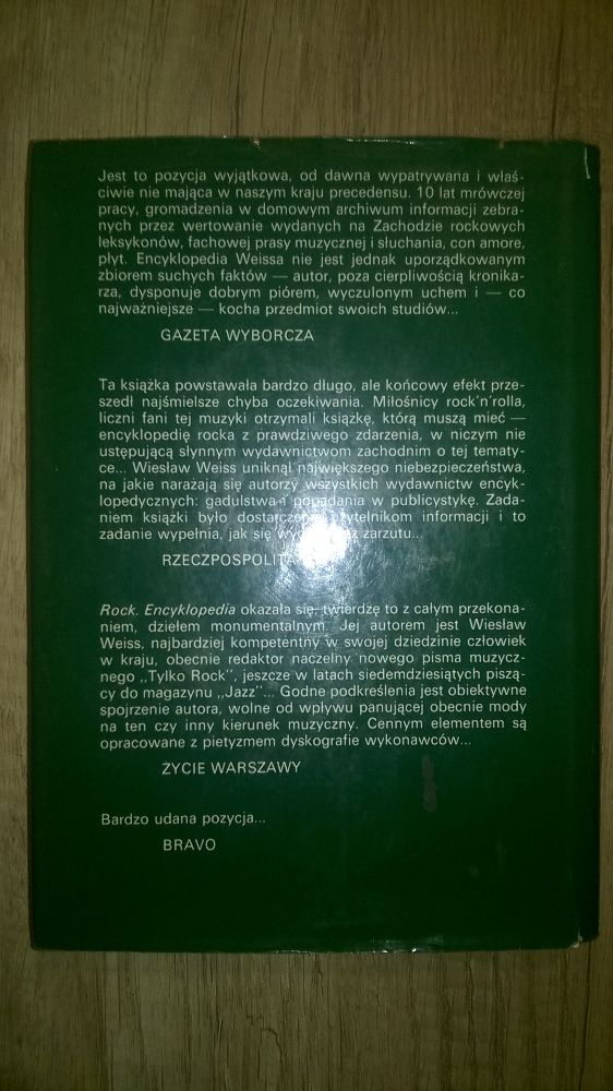 Rock Encyklopedia 2. Wieslaw Weiss.