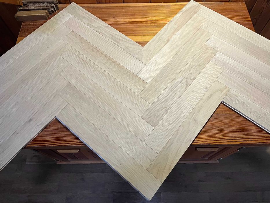 Jodełka dąb parkiet warstwowy 12mm fuga producent montaż podkarpackie