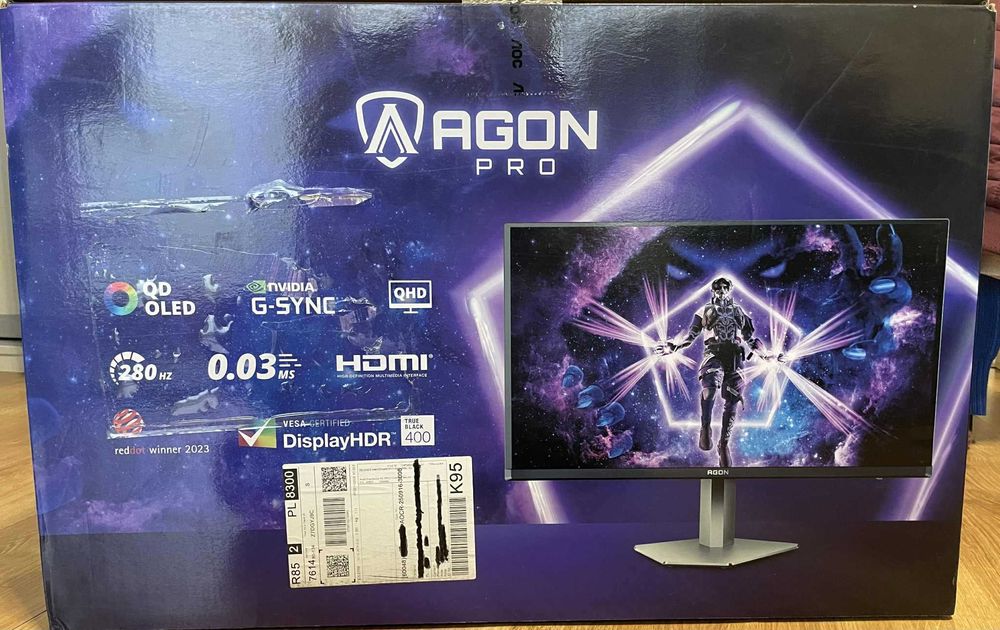 Nowy monitor AGON AG276QZD2 – nieotwierany, pełna gwarancja producenta
