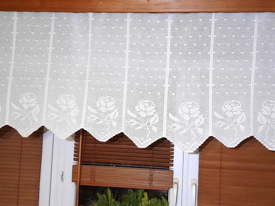 Stara firanka szydełkowa , szydełko