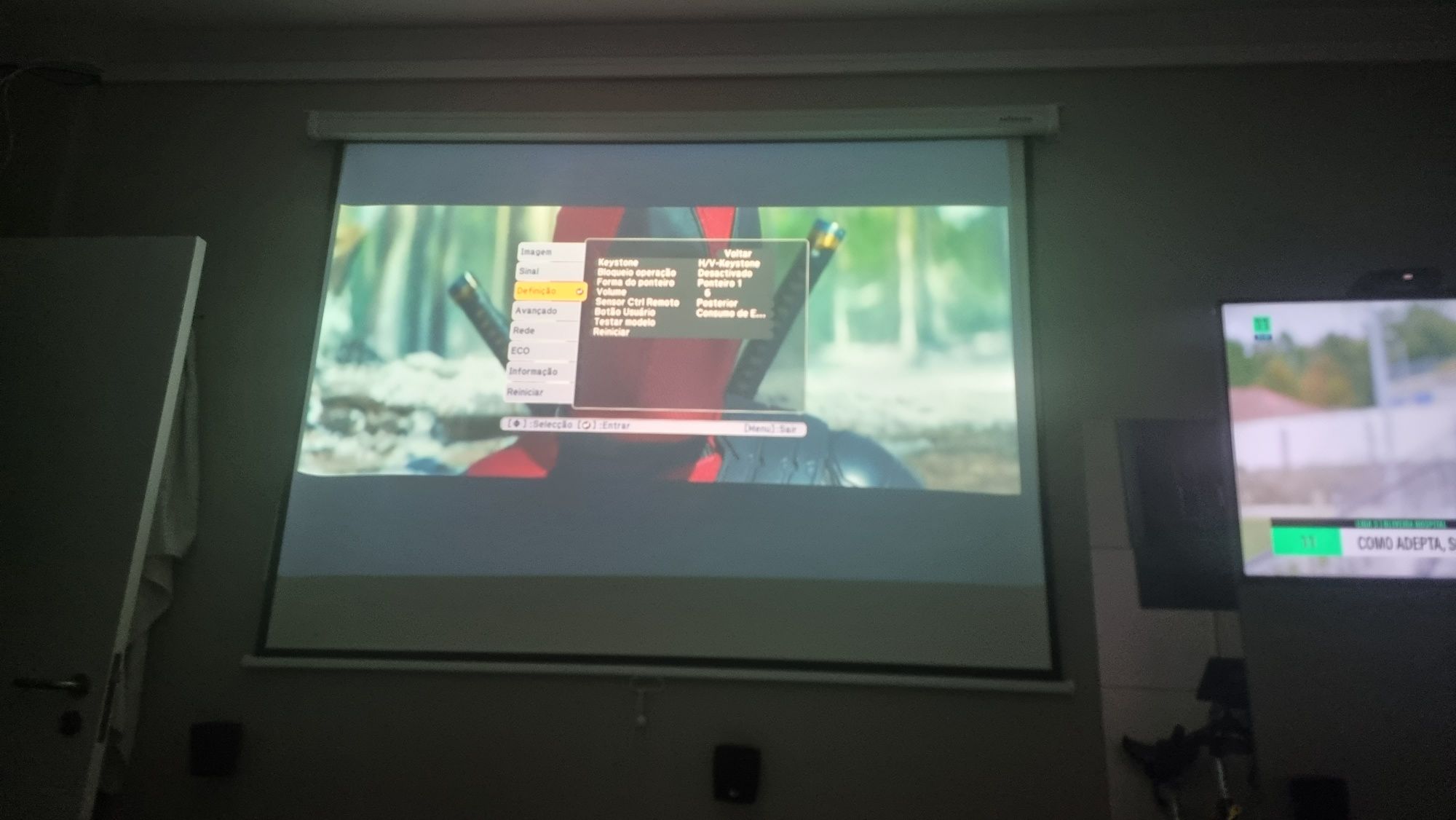 Projetor epson EH-TW490 c/ suporte