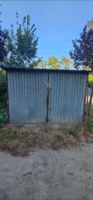 Garaż blaszany 3x5 rozłożony gotowy do zabrania