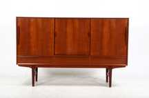 Komoda szafka highboard kredens tekowy - Dania lata 60-te vintage