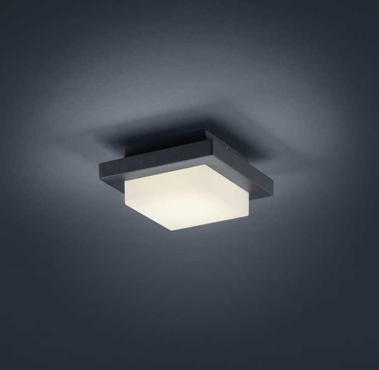 Hondo LED 2x lampa sufitowa zewnętrzna kinkiet plafon 1-punktowa szary