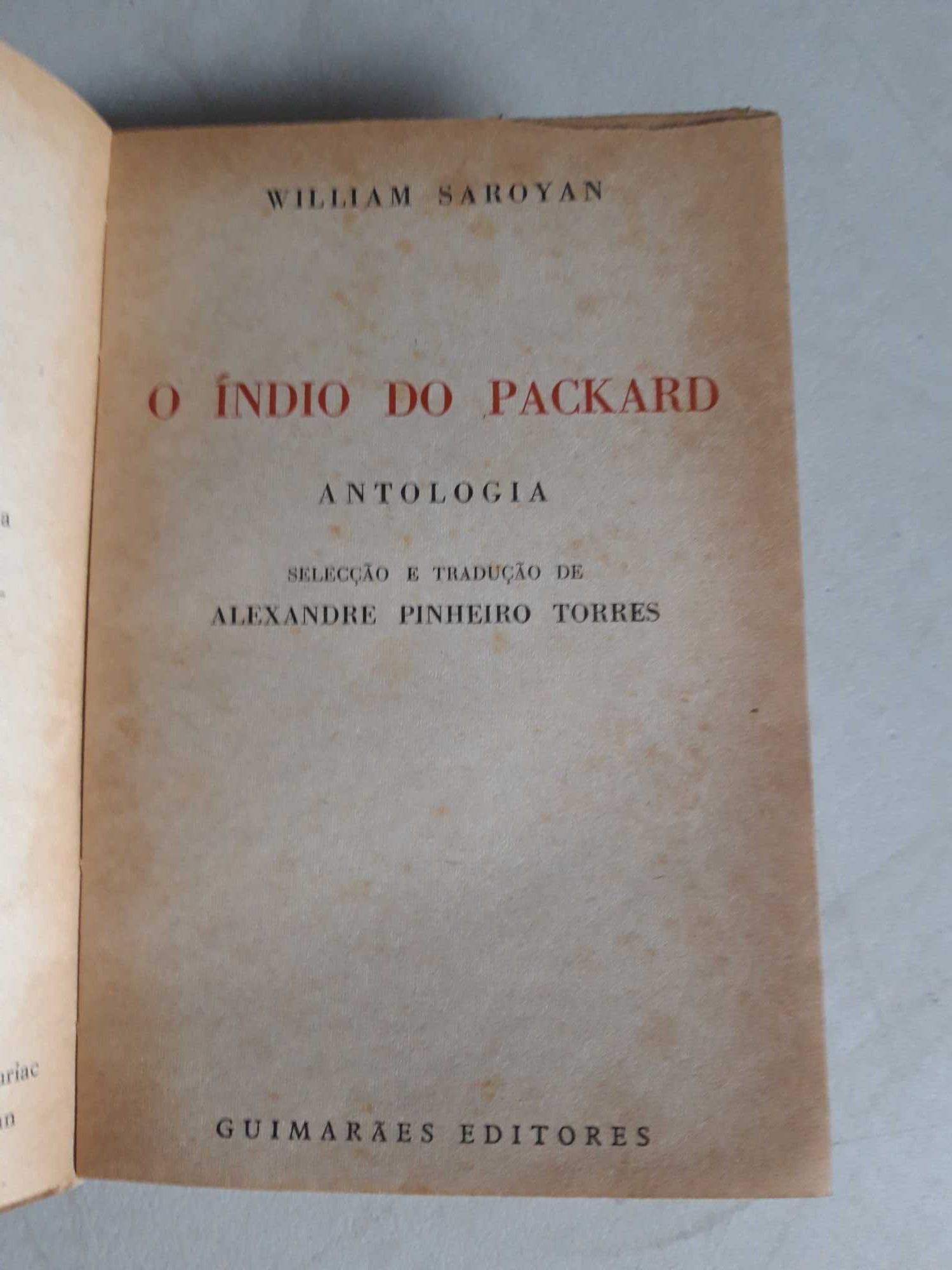 Livro Ref Par1  - William Saroyan - O Índio do Packard