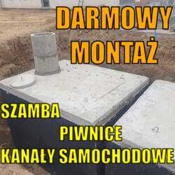 Zbiorniki betonowe Kanały samochodowe, Betonowe szamba 7m3 Piwnice