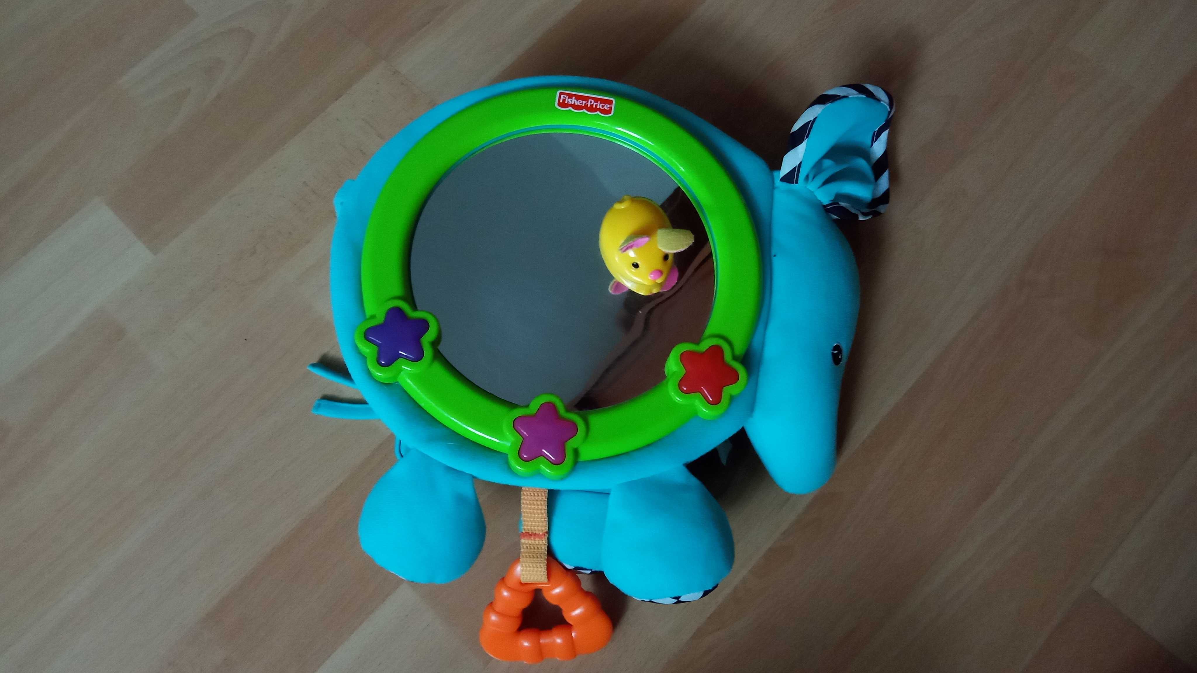 Fisher Price Interaktywny słonik z kręcącą się myszką lustrem i muzyką