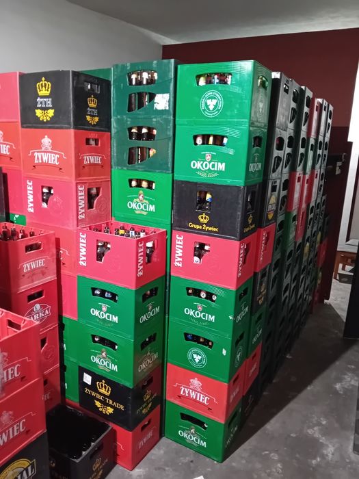 Skrzynki od piwa transportery