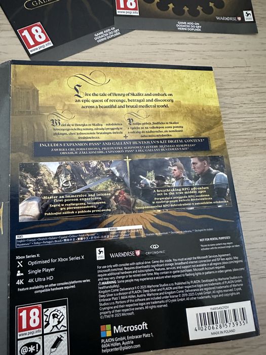 KingdomCome Deliverance 2 Gold EditonXBOX X + Steel Box