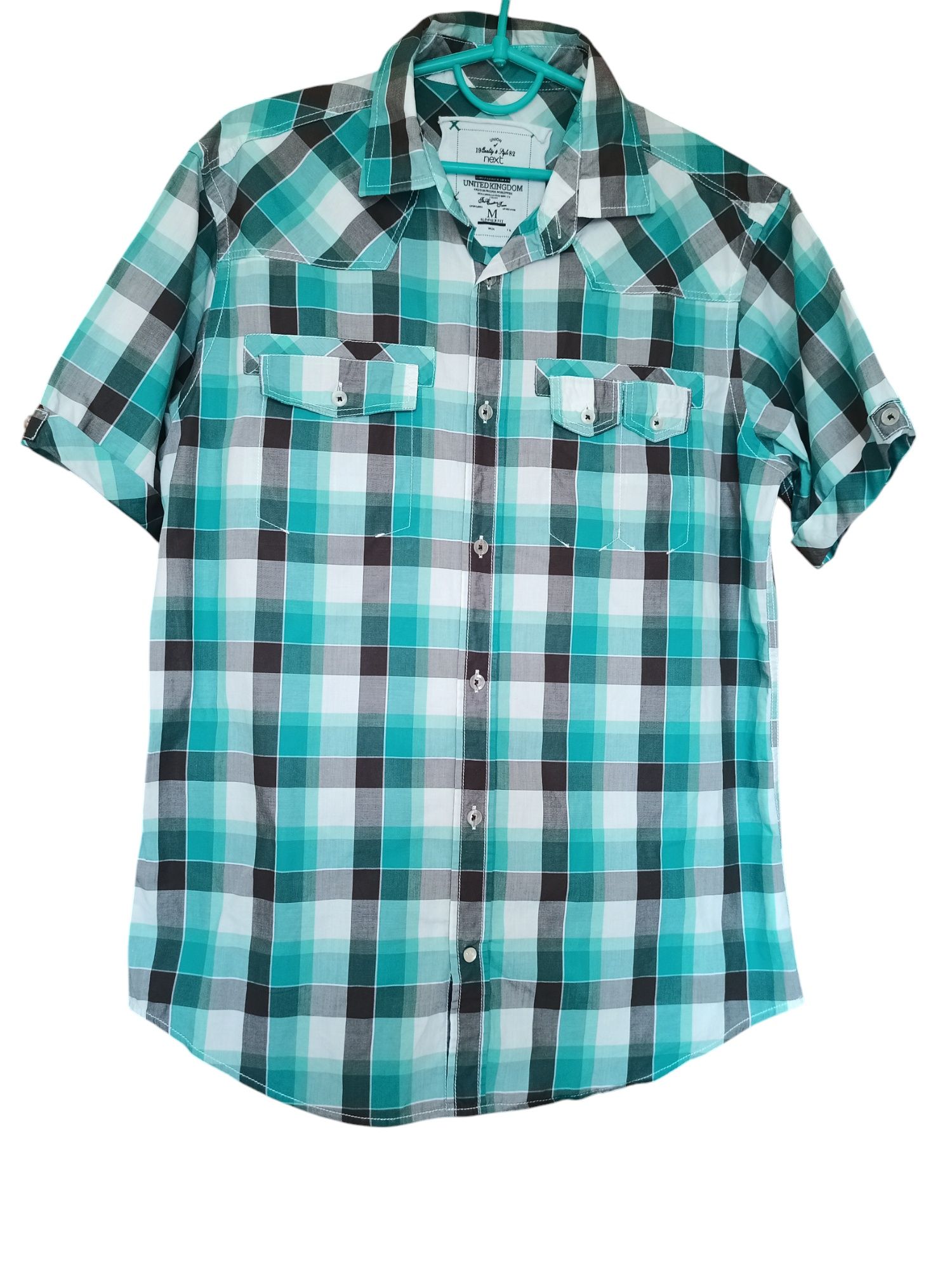 Брендовые мужские рубашки  в клетку Tommy Hilfiger,Zara,George,Next.