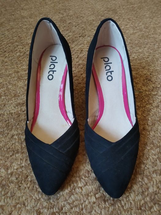 Туфлі жіночі чорні замш, 36 р.