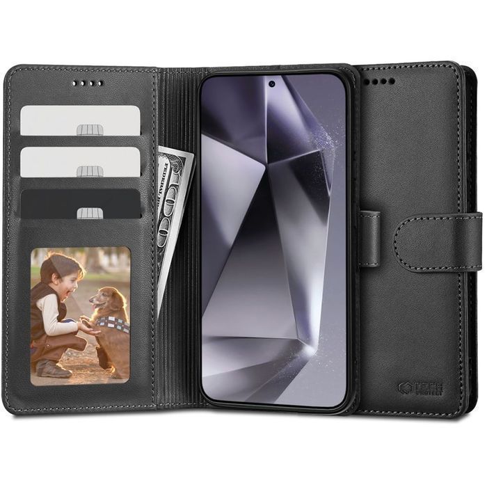 Tech-Protect Wallet Galaxy S24+ Plus Black