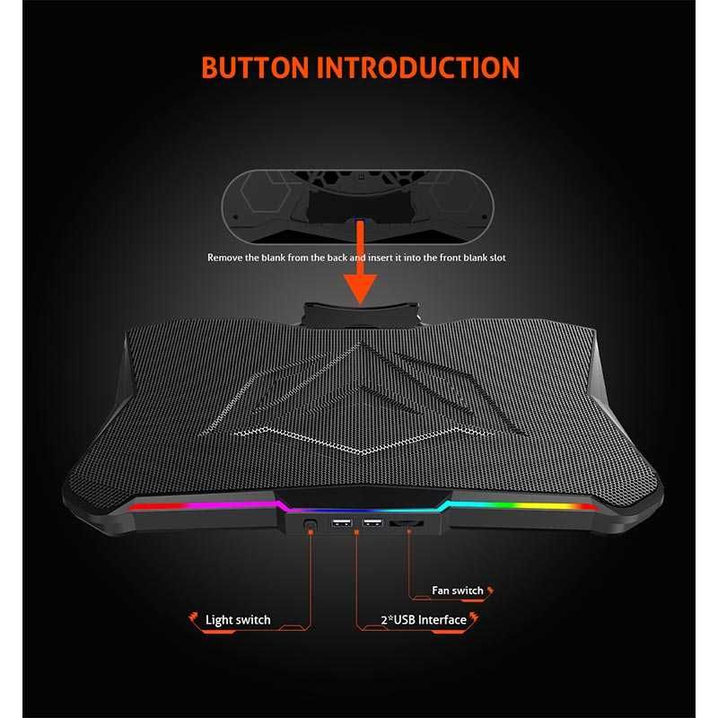 Кулер для ноутбука MEETION CP4040 Gaming Cooling Pad |9-17"|