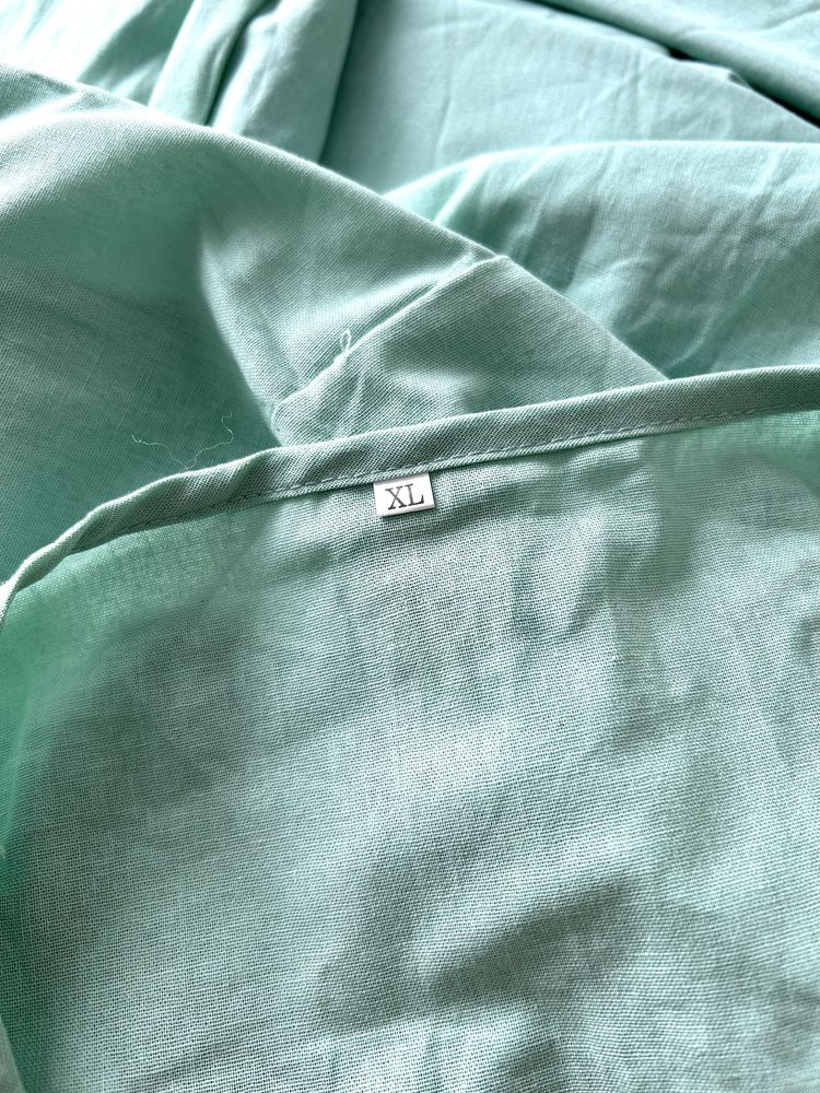 Dluga letnia sukienka XXL kolor mięt/matcha