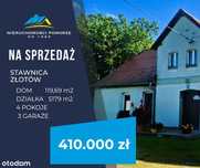 Dom 4pokoje 3 garaże działka 0,5 ha Stawnica