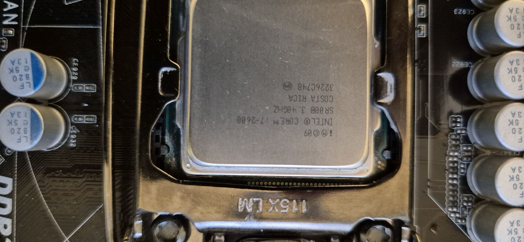 Intel i7-2600 z chłodzeniem i płytą główną ASRock p67 pro3