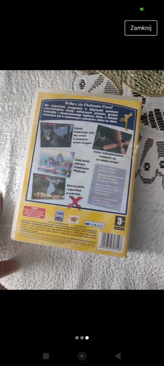 Gra Piotruś Pan na pc cd