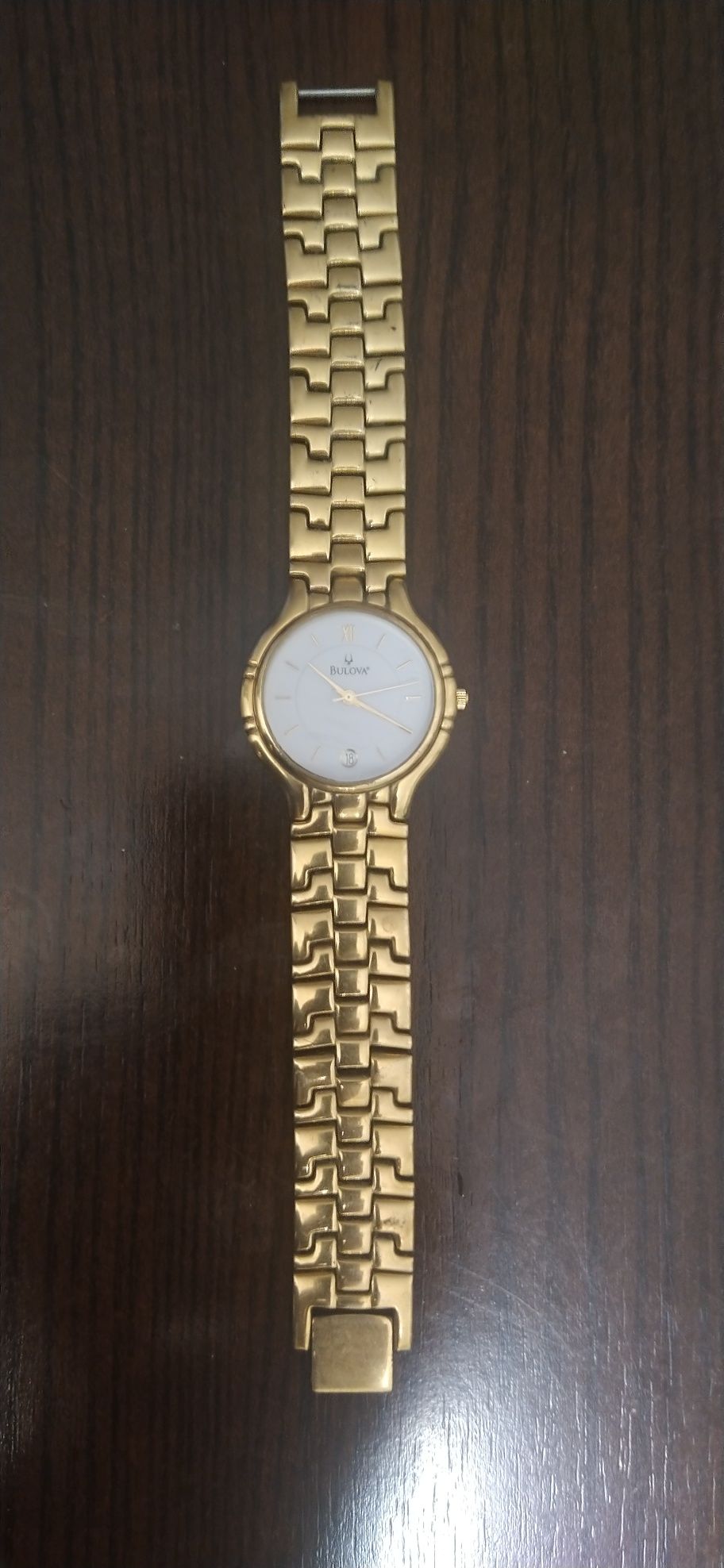 Relógio Bulova anos 90 banho dourado