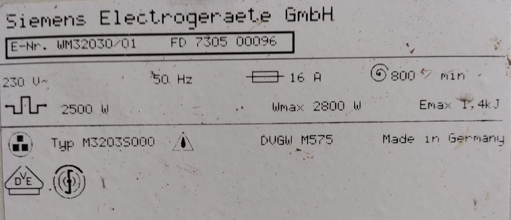 Siemens siwamat plus запчастини