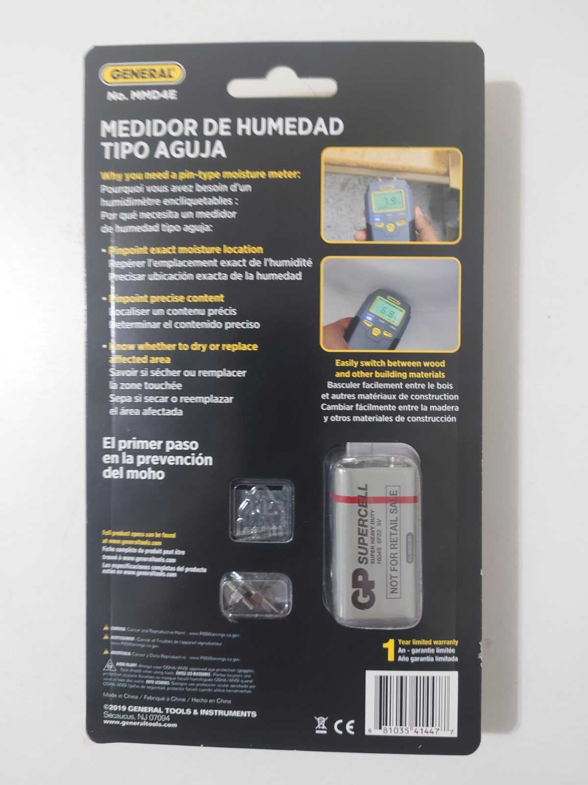 Влагомер электронный General Tools MMD4E