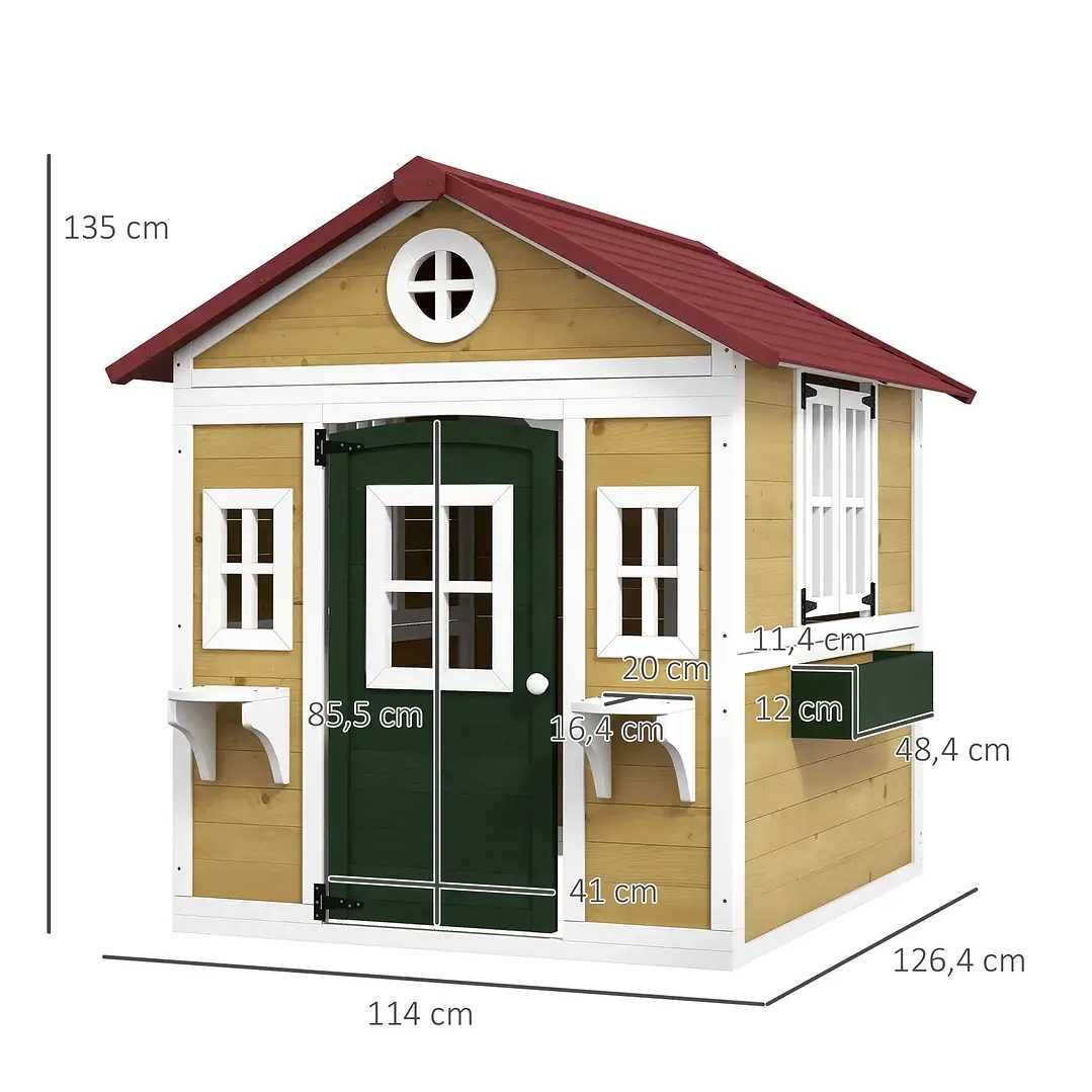 Casa de Brincar Infantil para Jardim  114x126,5x135