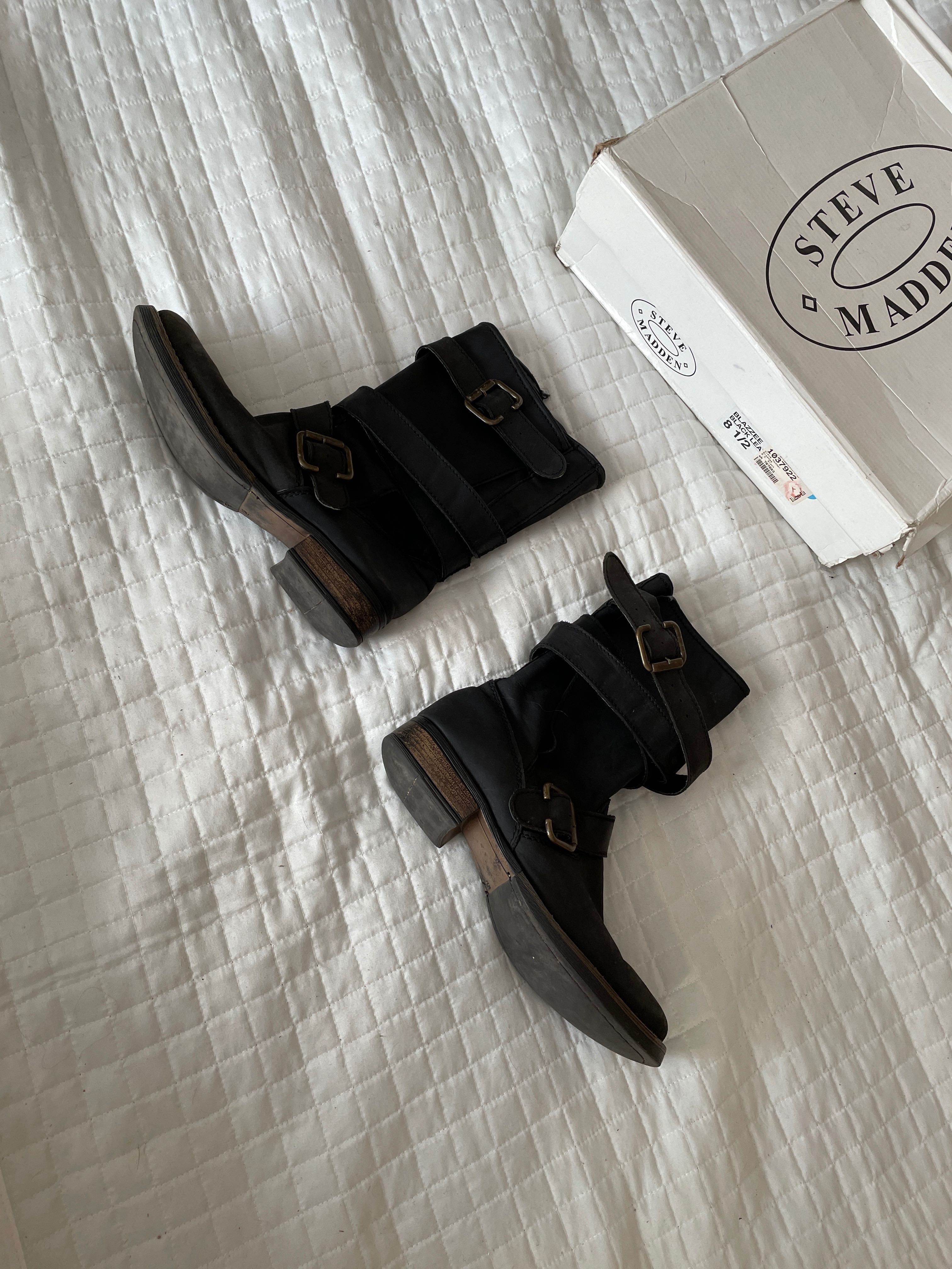 Steve Madden damskie bikery skóra naturalna 8,5 39 25,5 cm