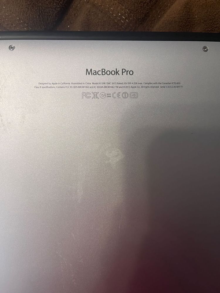 apple macbook pro retina 15" core i7 16/500gb