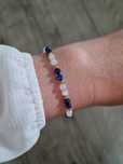 Bransoletka regulowana handmade lapis lazuli kamień księżycowy