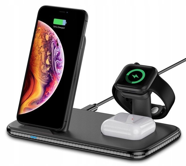 iPhone, iWatch, airpods, Stacja Dokująca Ładowarka Indukcyjna