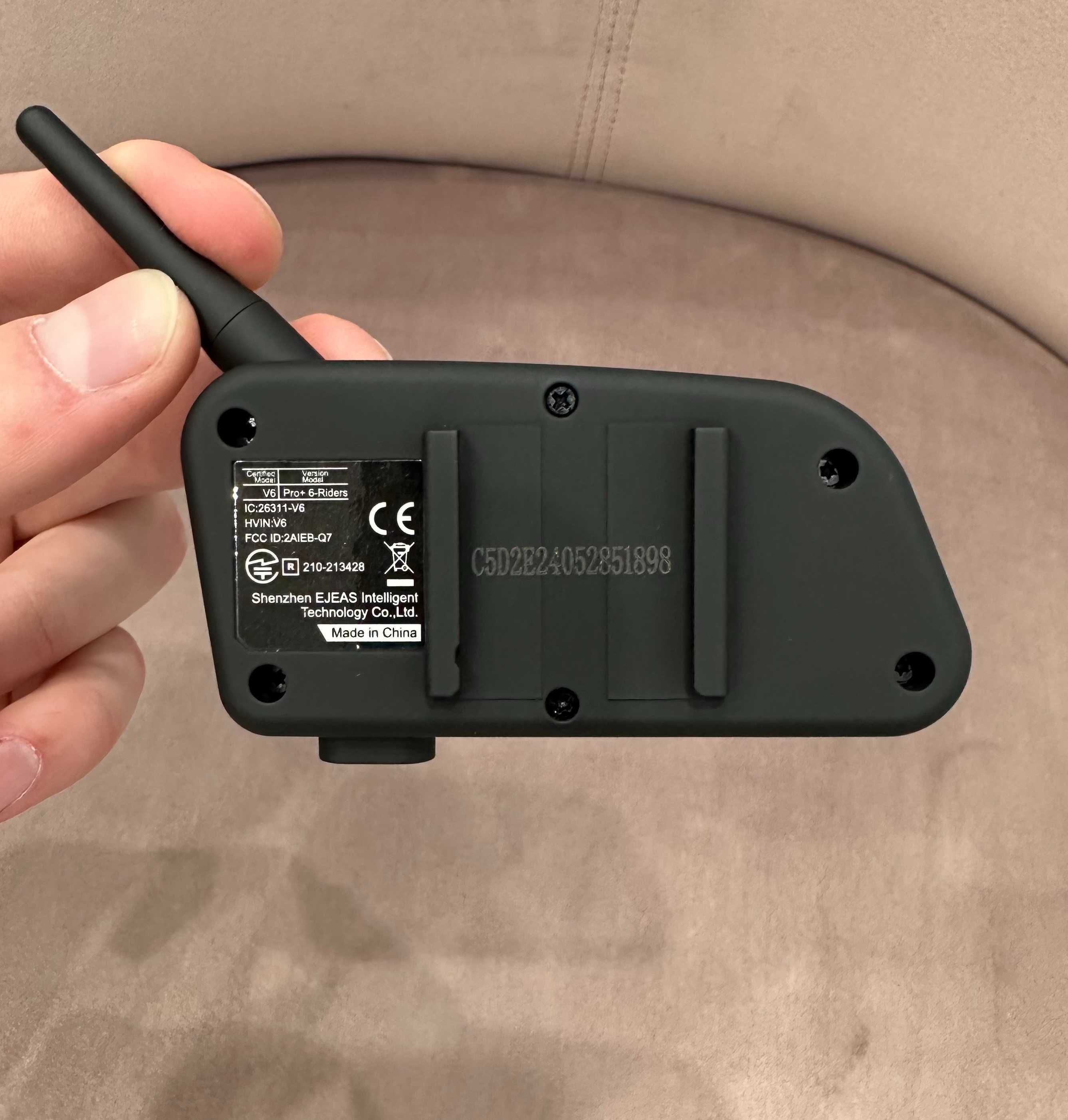 Bluetooth-інтерком для внутрішнього зв'язку EJEAS V6C PRO+ гарнітура