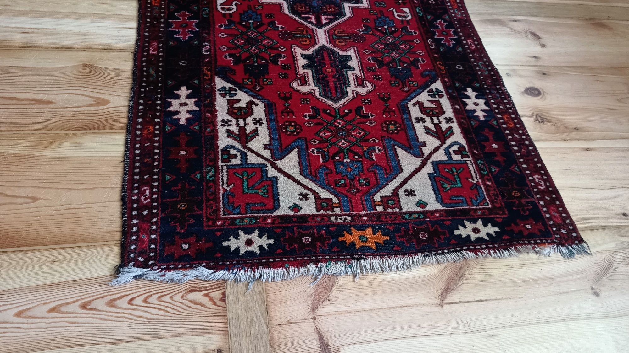Stary dywan kilim kobierzec perski wełniany Hamadan vintage