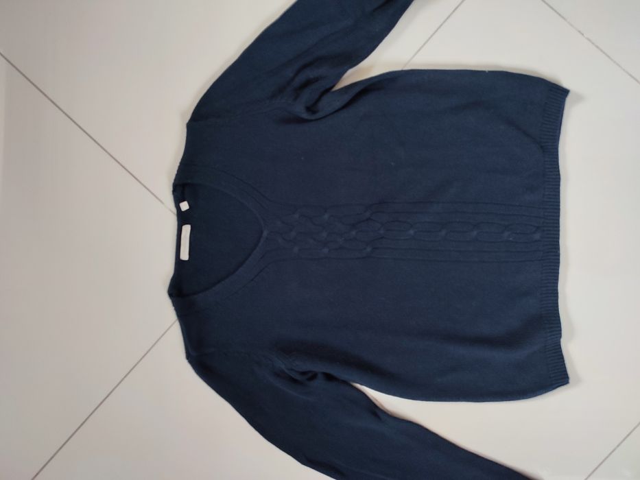 Sweter Christian Berg z kaszmirem   roz 40 granatowy