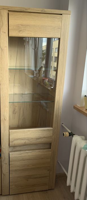 Zestaw mebli salonowych z narożnikiem z funkcją spania