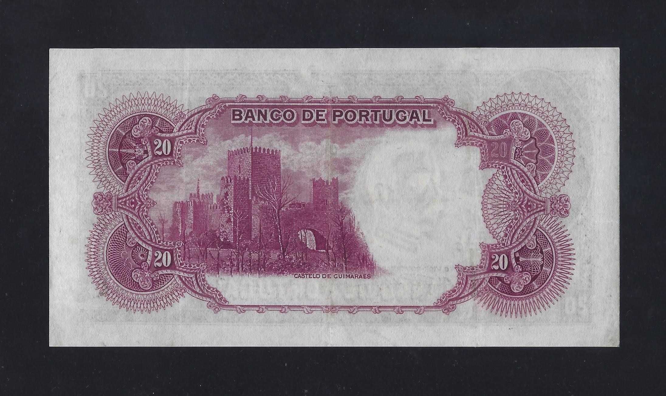 nota de 20 escudos 1938 bela