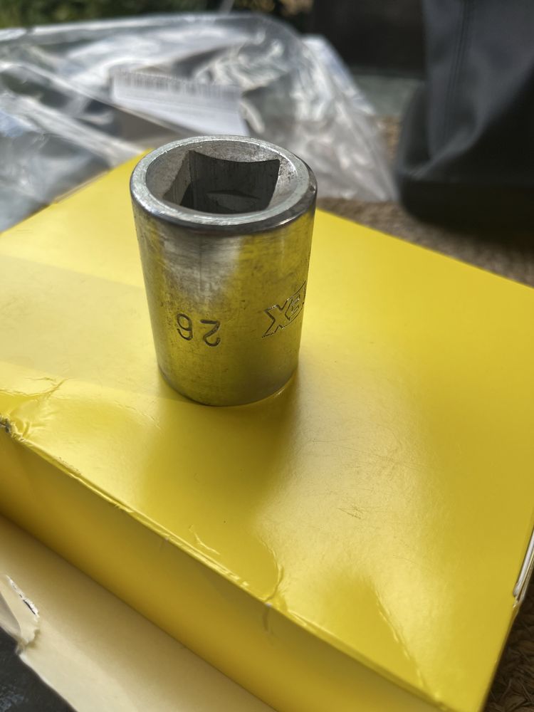 Торцева головка 26 Підсилена 6 грана головка 26 мм 3/4