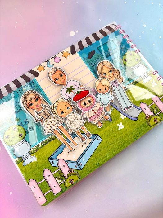 Книжка для дівчаток  на липучках Літо в серці