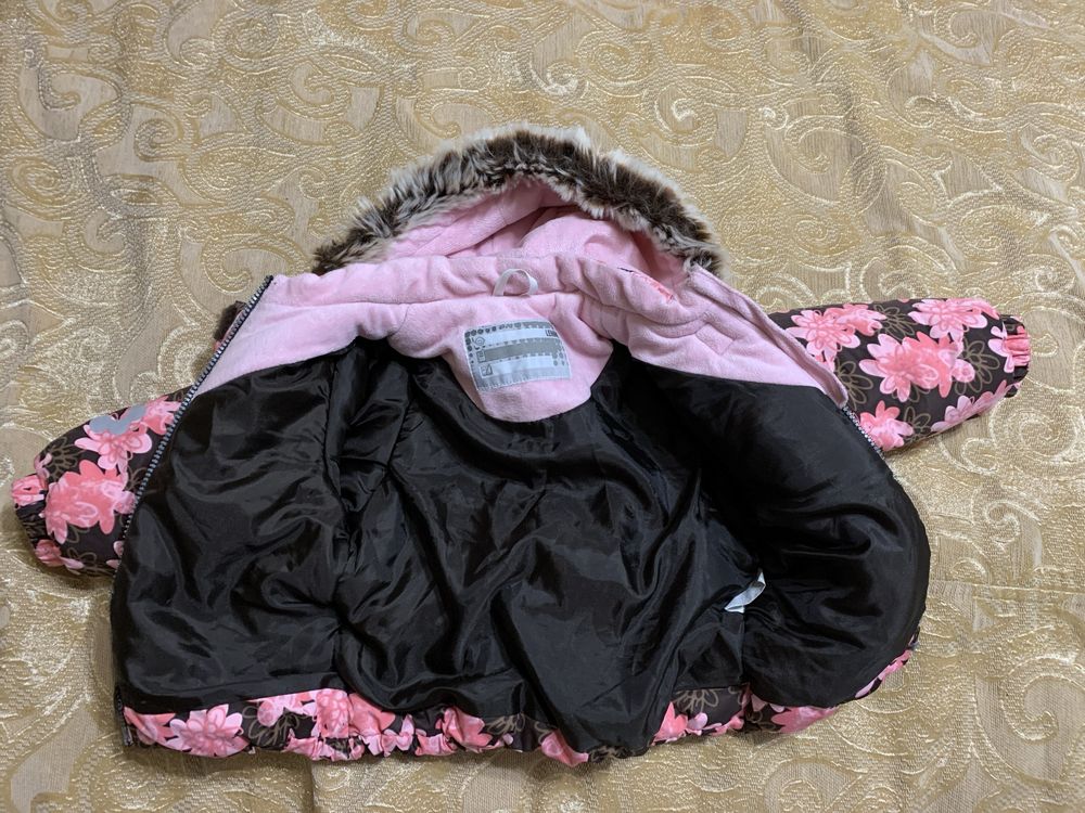 Зимова дитяча куртка/Зимняя детская куртка Lenne на девочку 1 годик