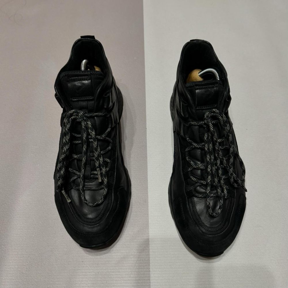Кросівки шкіряні Ecco чорні Stm 42 розмір