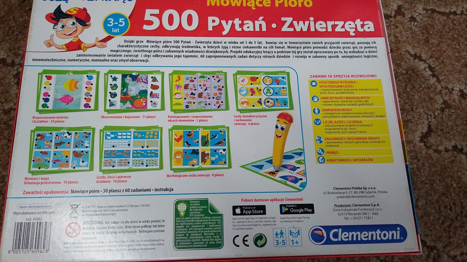 Mówiące Pióro 500 pytań + zwierzęta