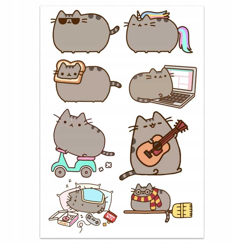 opłatek na muffinki kot pusheen