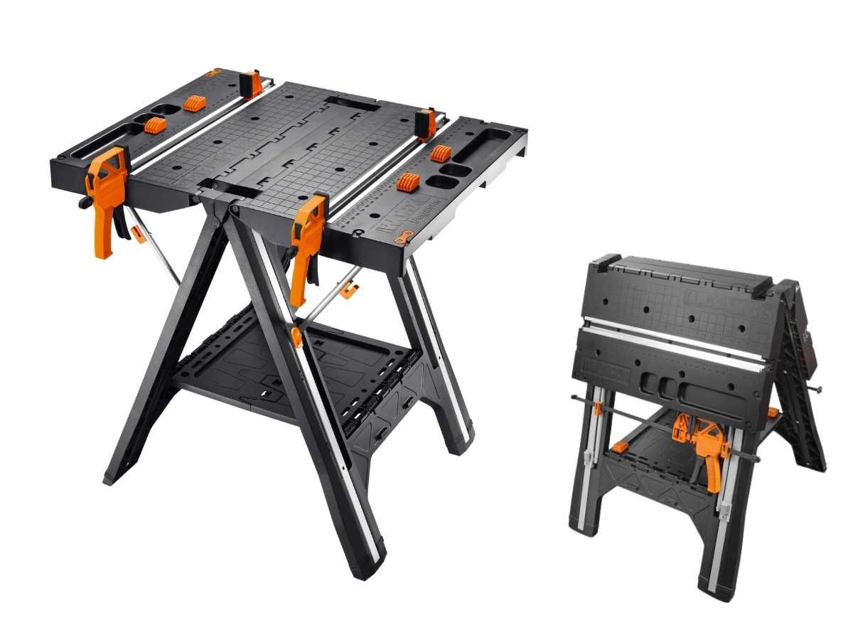 Stół Roboczy Składany Warsztatowy Work Table Solidny +2 Ściski