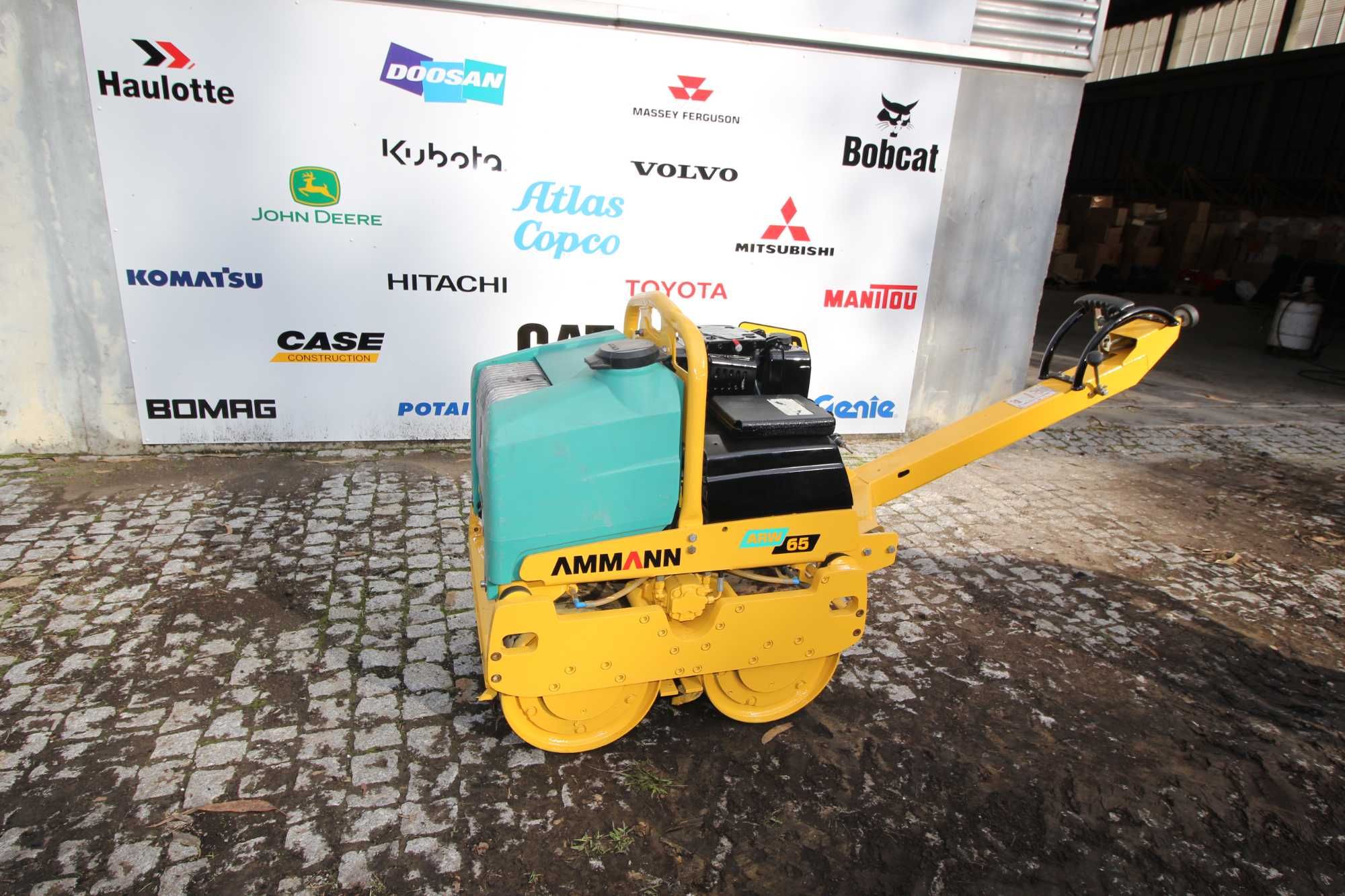 Cilindro Compactador AMMAN ARW65 para terra e Asfalto ( motor Yanmar)