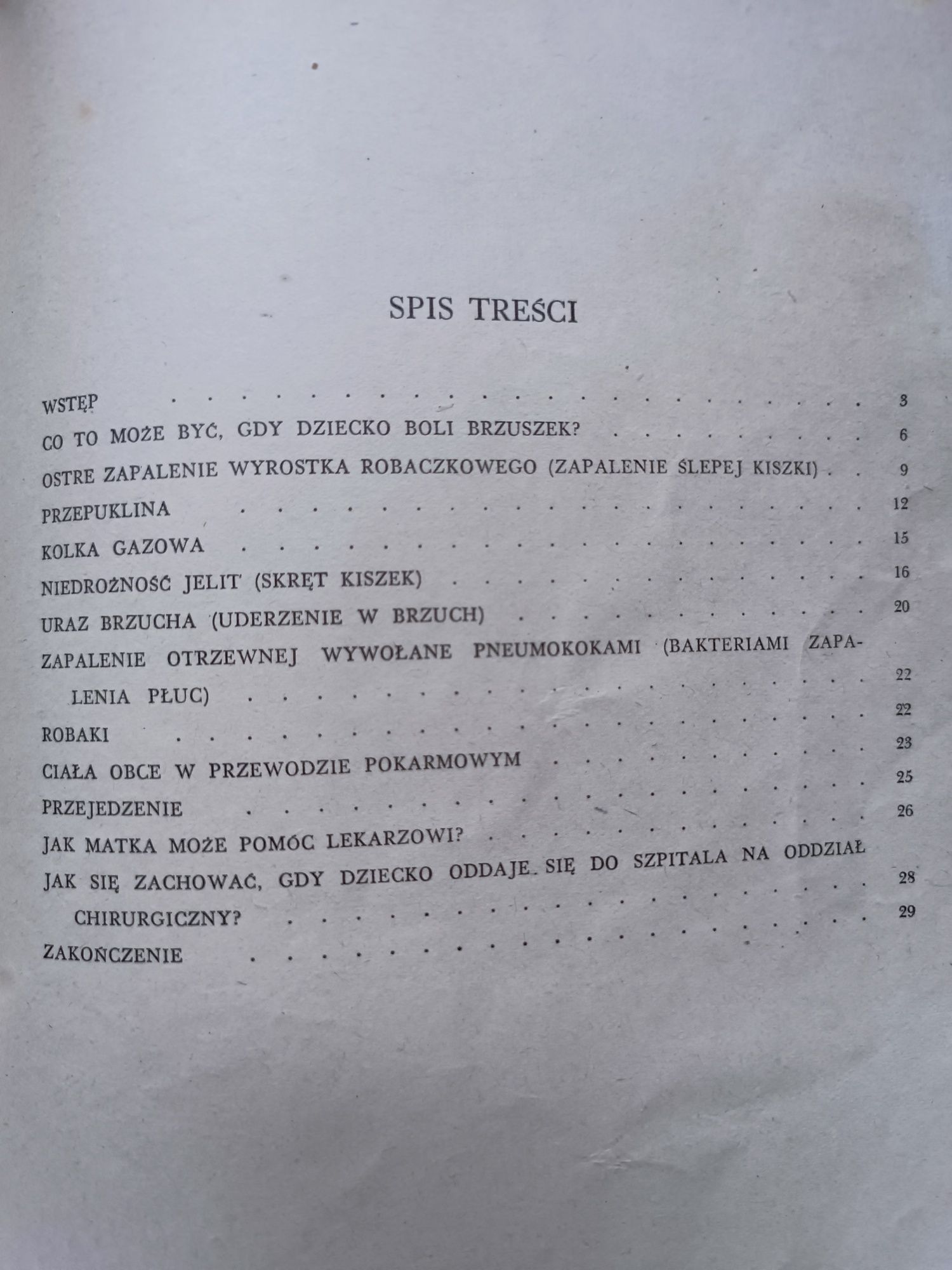 Książka Gdy dziecko boli brzuszek 1954 r. PZWL Dr St. Kossakowska