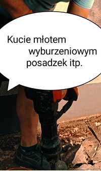 Kucie  młotem wyburzeniowym Młot wyburzeniowy