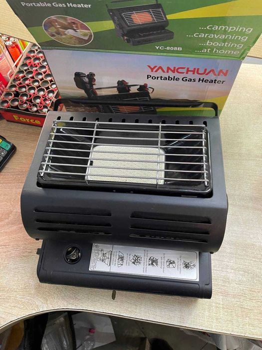 Портативний газовий нагрівач 2в1 YanchuanYC-808B з функцією нагрівання