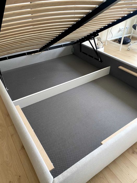 Nowe łóżko kontynentalne ze schowkem, 160x200