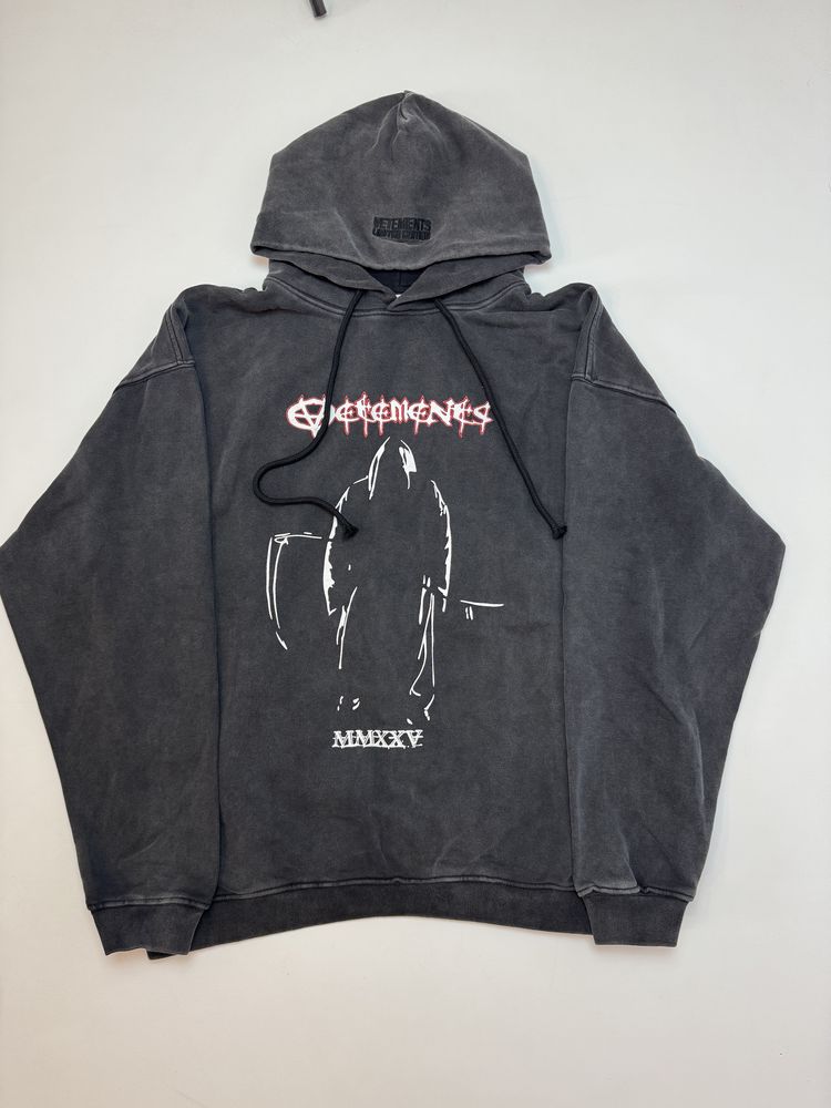 Худі Vetements graphic print Washed black S M L