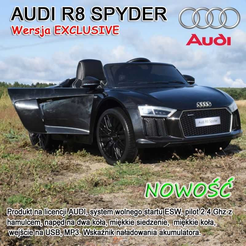 BAWIBUS.PL Auto samochód na akumulator Duże AUDI R8 pojazd na pilota
