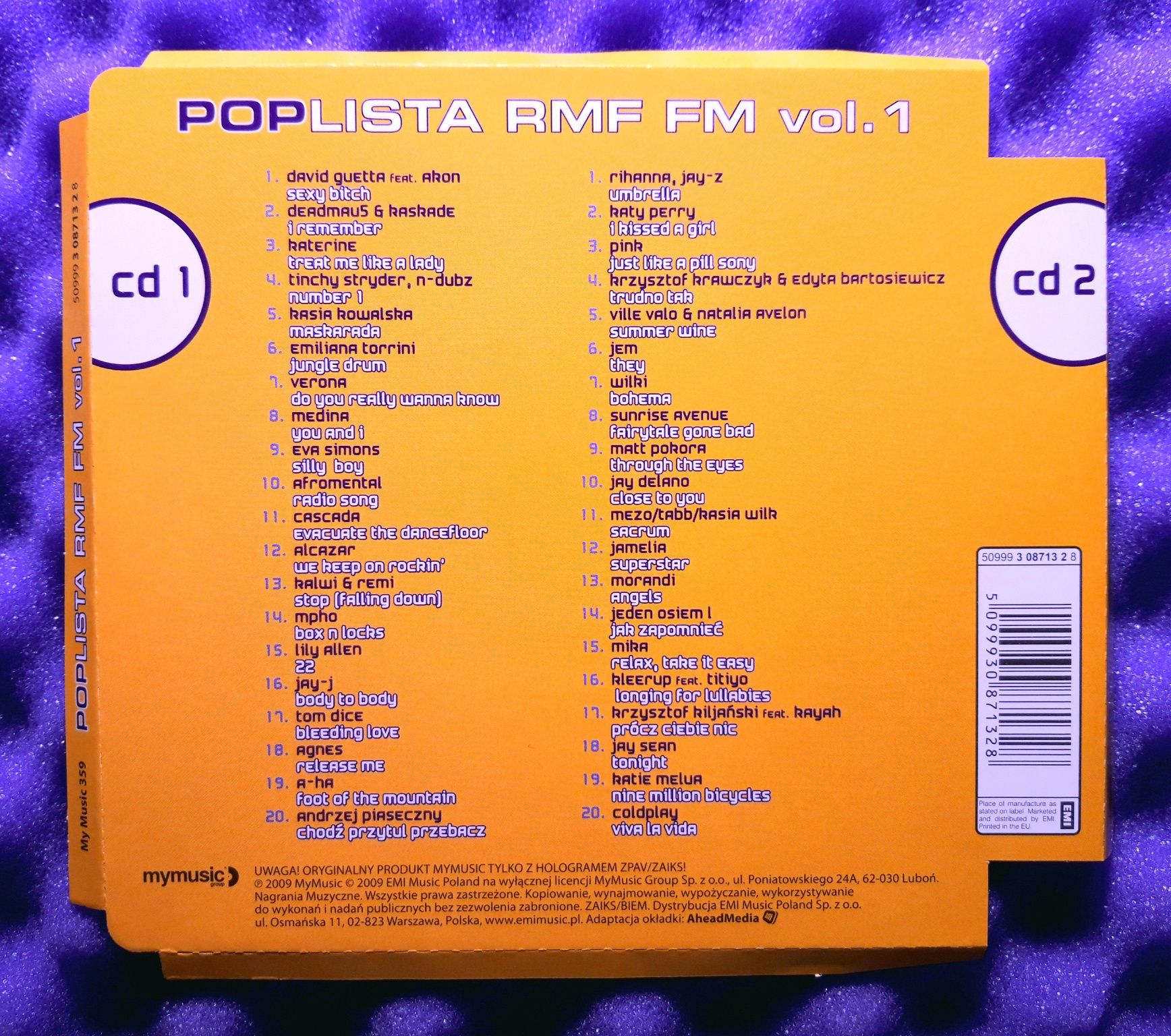 Pop Lista RMF FM Vol. 1 (2xCD, 2009)